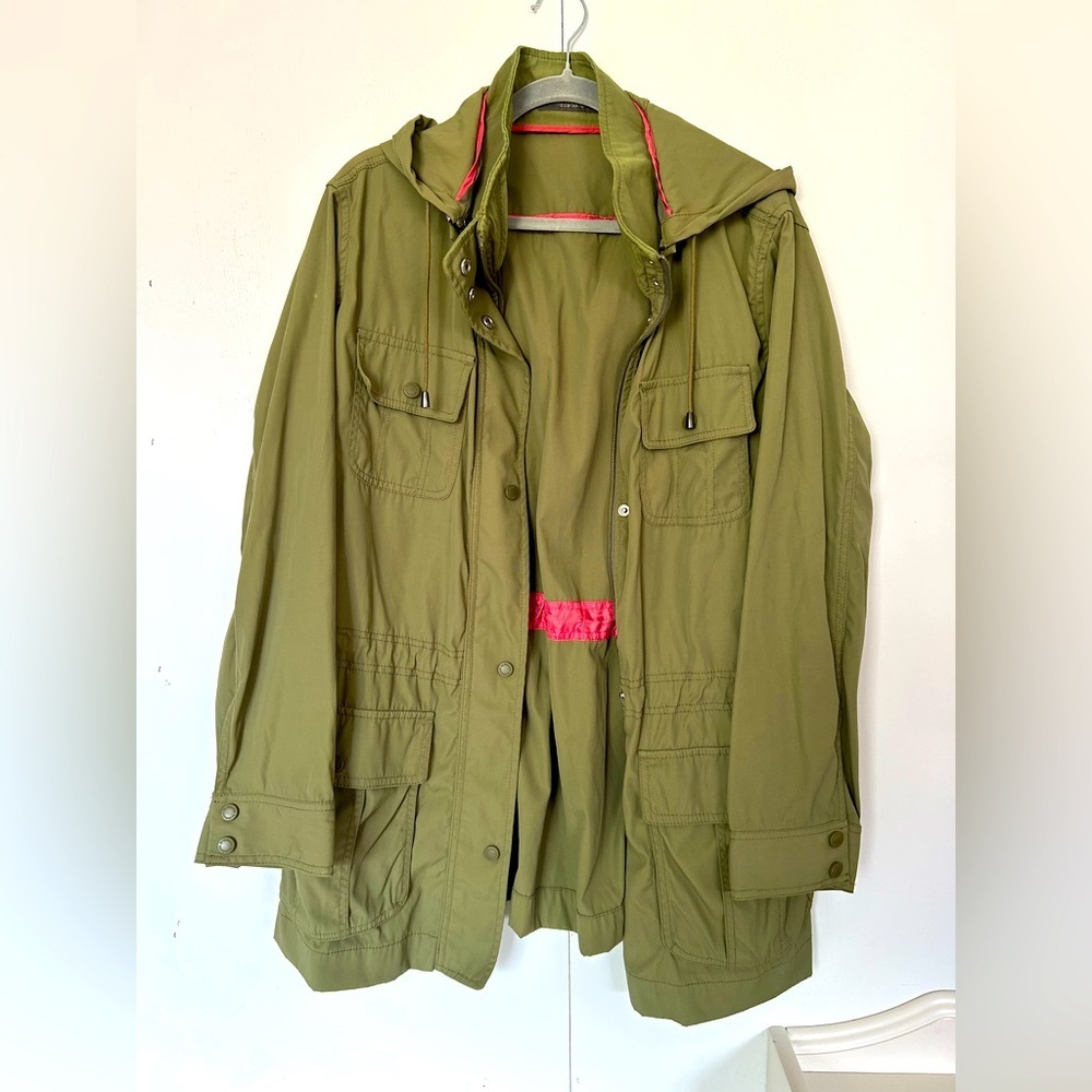 Pink and Green Utility Jacket